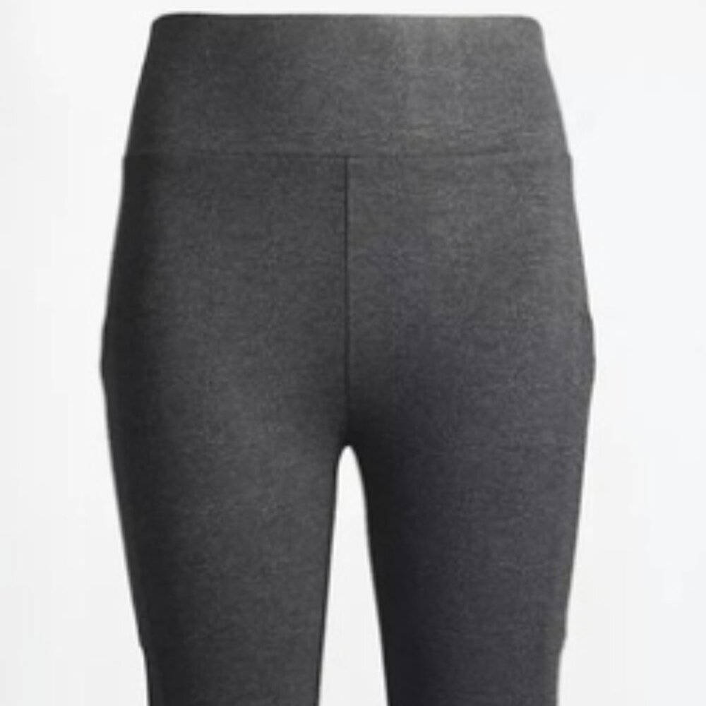 LOU & GREY For Ann Taylor Loft Grey Ponte Knit Leggings High Waist Medium